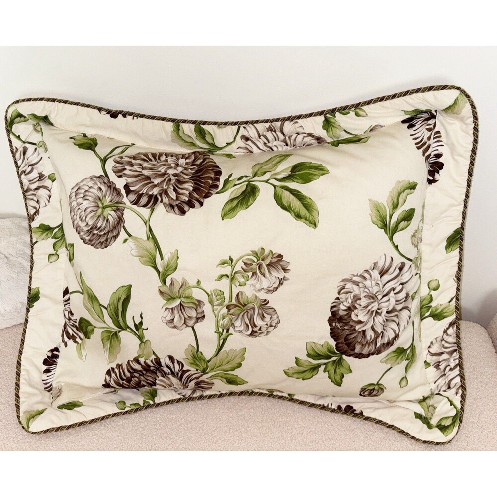 Vintage Colonial Williamsburg Charlotte Floral Pillow Shams 2